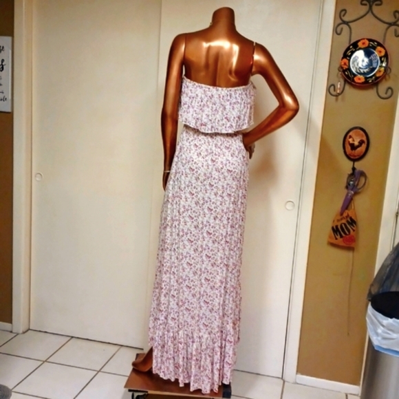 VTG Country Girl Antique Rose Maxi - Picture 3 of 4